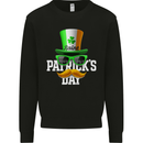 St. Patrick's Day Disguise Funny Irish Mens Sweatshirt Jumper Black