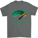 St. Patrick's Day Drunkometer Funny Beer Mens T-Shirt Cotton Gildan Charcoal