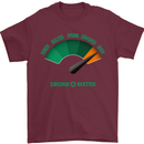 St. Patrick's Day Drunkometer Funny Beer Mens T-Shirt Cotton Gildan Maroon