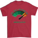 St. Patrick's Day Drunkometer Funny Beer Mens T-Shirt Cotton Gildan Red