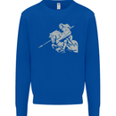 St George On a Horse St. George's Day Kids Sweatshirt Jumper Royal Blue