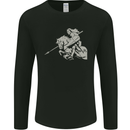 St George On a Horse St. George's Day Mens Long Sleeve T-Shirt Black