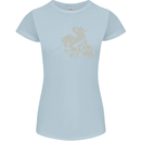 St George On a Horse St. George's Day Womens Petite Cut T-Shirt Light Blue