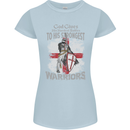 St George Warriors Womens Petite Cut T-Shirt Light Blue
