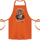 St Georges Day England Flag Knights Templar Cotton Apron 100% Organic Orange