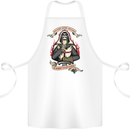 St Georges Day England Flag Knights Templar Cotton Apron 100% Organic White