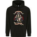 St Georges Day England Flag Knights Templar Mens 80% Cotton Hoodie Black