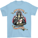St Georges Day England Flag Knights Templar Mens T-Shirt Cotton Gildan Light Blue