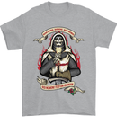 St Georges Day England Flag Knights Templar Mens T-Shirt Cotton Gildan Sports Grey