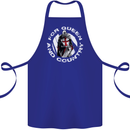 St Georges Day For Queen & Country England Cotton Apron 100% Organic Royal Blue