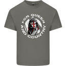 St Georges Day For Queen & Country England Kids T-Shirt Childrens Charcoal