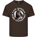 St Georges Day For Queen & Country England Kids T-Shirt Childrens Chocolate
