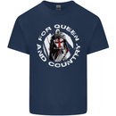 St Georges Day For Queen & Country England Kids T-Shirt Childrens Navy Blue