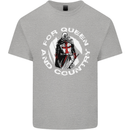 St Georges Day For Queen & Country England Kids T-Shirt Childrens Sports Grey