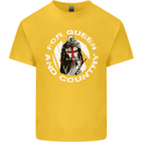 St Georges Day For Queen & Country England Kids T-Shirt Childrens Yellow