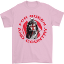 St Georges Day For Queen & Country England Mens T-Shirt Cotton Gildan Light Pink