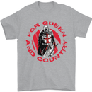 St Georges Day For Queen & Country England Mens T-Shirt Cotton Gildan Sports Grey