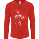 St Georges Day Knights Templar Crusader Mens Long Sleeve T-Shirt Red