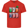St Patricks Day Beer USA Irish American Mens Cotton T-Shirt Tee Top Red