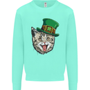 St Patricks Day Cat Funny Irish Kids Sweatshirt Jumper Peppermint