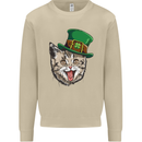 St Patricks Day Cat Funny Irish Mens Sweatshirt Jumper Sand