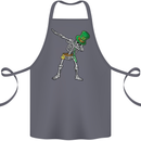 St Patricks Day Dabbing Skeleton Skull Cotton Apron 100% Organic Steel