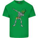 St Patricks Day Dabbing Skeleton Skull Mens Cotton T-Shirt Tee Top Irish Green