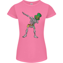 St Patricks Day Dabbing Skeleton Skull Womens Petite Cut T-Shirt Azalea