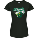 St Patricks Day Funny Irish Ireland Holiday Womens Petite Cut T-Shirt Black