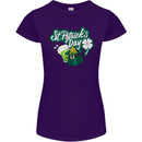 St Patricks Day Funny Irish Ireland Holiday Womens Petite Cut T-Shirt Purple
