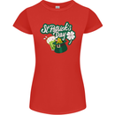 St Patricks Day Funny Irish Ireland Holiday Womens Petite Cut T-Shirt Red