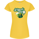 St Patricks Day Funny Irish Ireland Holiday Womens Petite Cut T-Shirt Yellow