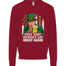 St Patricks Day Great Again Donald Trump Kids Sweatshirt Jumper Red