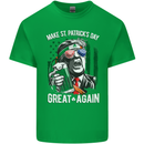 St Patricks Day Great Again Donald Trump Kids T-Shirt Childrens Irish Green