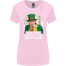 St Patricks Day Great Again Donald Trump Womens Wider Cut T-Shirt Light Pink
