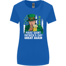 St Patricks Day Great Again Donald Trump Womens Wider Cut T-Shirt Royal Blue