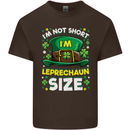 St Patricks Day I'm Leprechaun Sized Funny Mens Cotton T-Shirt Tee Top Dark Chocolate