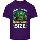 St Patricks Day I'm Leprechaun Sized Funny Mens Cotton T-Shirt Tee Top Purple