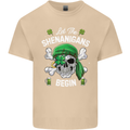 St Patricks Day Let the Shenanigans Begin Mens Cotton T-Shirt Tee Top Sand