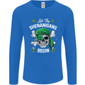 St Patricks Day Let the Shenanigans Begin Mens Long Sleeve T-Shirt Royal Blue