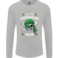 St Patricks Day Let the Shenanigans Begin Mens Long Sleeve T-Shirt Sports Grey