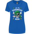 St Patricks Day Let the Shenanigans Begin Womens Wider Cut T-Shirt Royal Blue