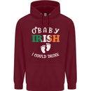 St Patricks Day Pregnant New Baby Funny Childrens Kids Hoodie Maroon