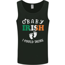 St Patricks Day Pregnant New Baby Funny Mens Vest Tank Top Black