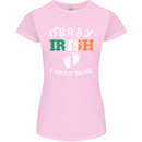 St Patricks Day Pregnant New Baby Funny Womens Petite Cut T-Shirt Light Pink