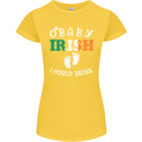 St Patricks Day Pregnant New Baby Funny Womens Petite Cut T-Shirt Yellow