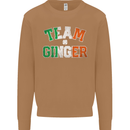 St Patricks Day Team Ginger Funny Irish Mens Sweatshirt Jumper Caramel Latte
