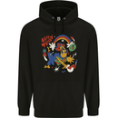Stay Trippy Magic Mushrooms LSD Mens 80% Cotton Hoodie Black