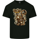 Steampunk Cat Kids T-Shirt Childrens Black