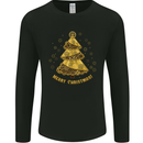 Steampunk Christmas Tree Mens Long Sleeve T-Shirt Black